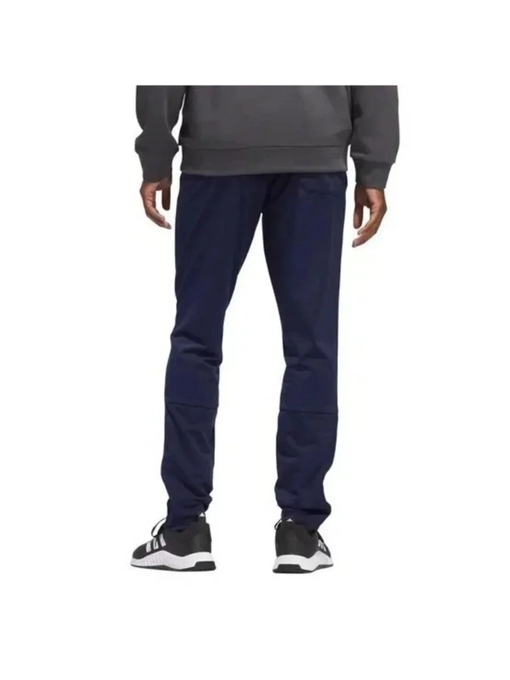 Adidas Blue Men's Size M Polyester Athletic Tapered Track Pants Ankle Zip e1474